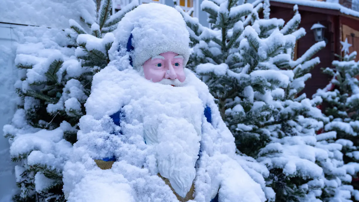 Mit Schnee "eingezuckert" sind die Straßen und Fußwege in Stralsund. Mit zum Teil kräftigem Schneefall zeigt sich der Winter in Norddeutschland von seiner schönen Seite.