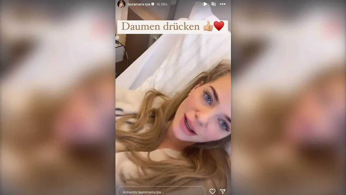 Laura Maria Rypa meldet sich aus dem Krankenhaus.