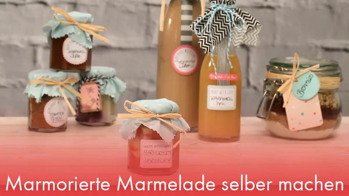 Marmorierte Marmelade selber machen Fruchtiges Vergnügen