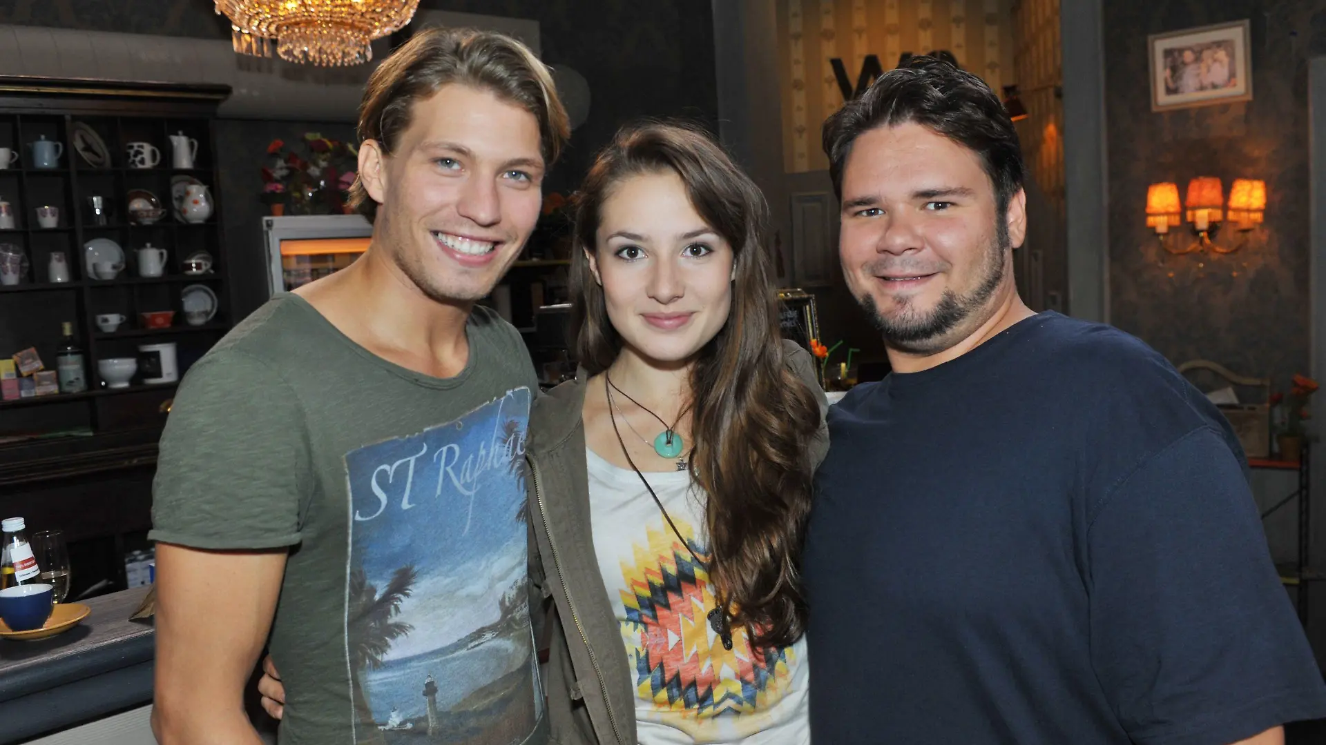 V.li.: Raul Richter (spielt Dominik Gerner), Adriana Möbius (spielt Julie Moreau) und Thomas Drechsel (spielt Max "Tuner" Krüger)