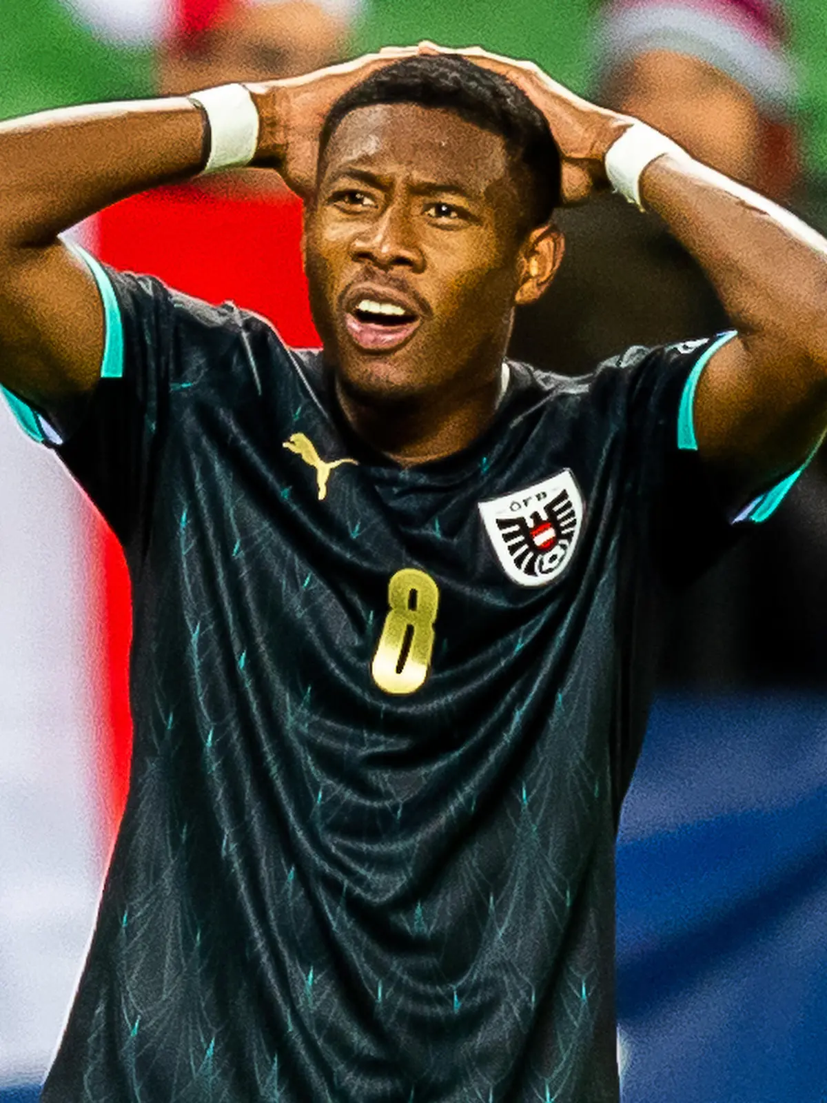 16.11.2019, Ernst Happel-Stadion, Wien, AUT, UEFA EM Qualifikation, Oesterreich vs Nordmazedonien, Gruppe G, im Bild David Alaba AUT // during the UEFA European Championship, EM, Europameisterschaft qualification, group G match between Austria and Nordmazedonien at the Ernst Happel-Stadion in Vienna, Austria on 2019/11/16. Wien *** 16 11 2019, Ernst Happel Stadium, Vienna, AUT, UEFA EM qualification, Austria vs. North Macedonia, Group G, pictured David Alaba AUT during the UEFA European Championship qualification, group G match between Austria and North Macedonia at the Ernst Happel Stadium in Vienna, Austria on 2019 11 16 Vienna PUBLICATIONxNOTxINxAUT EPang