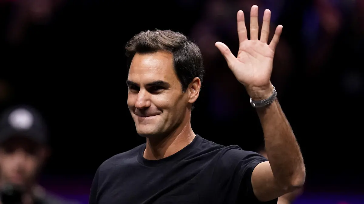 ARCHIV - 22.09.2022, Großbritannien, London: Der achtmalige Wimbledonsieger Roger Federer aus der Schweiz (zu dpa: «Federer: Wimbledon-Security erkannte mich nicht») Foto: John Walton/PA Wire/dpa +++ dpa-Bildfunk +++