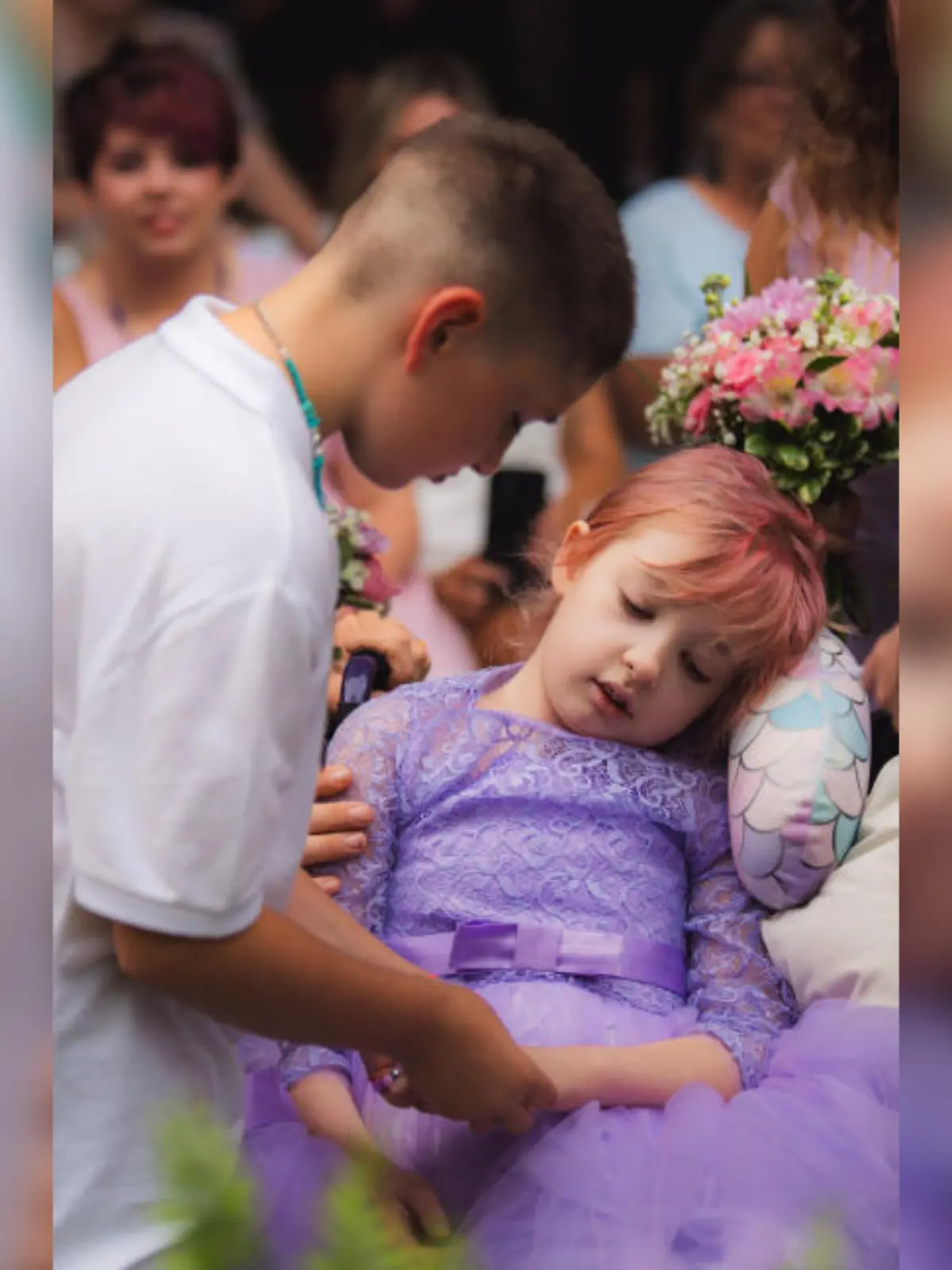 Emma und DJ bei ihrer Hochzeit