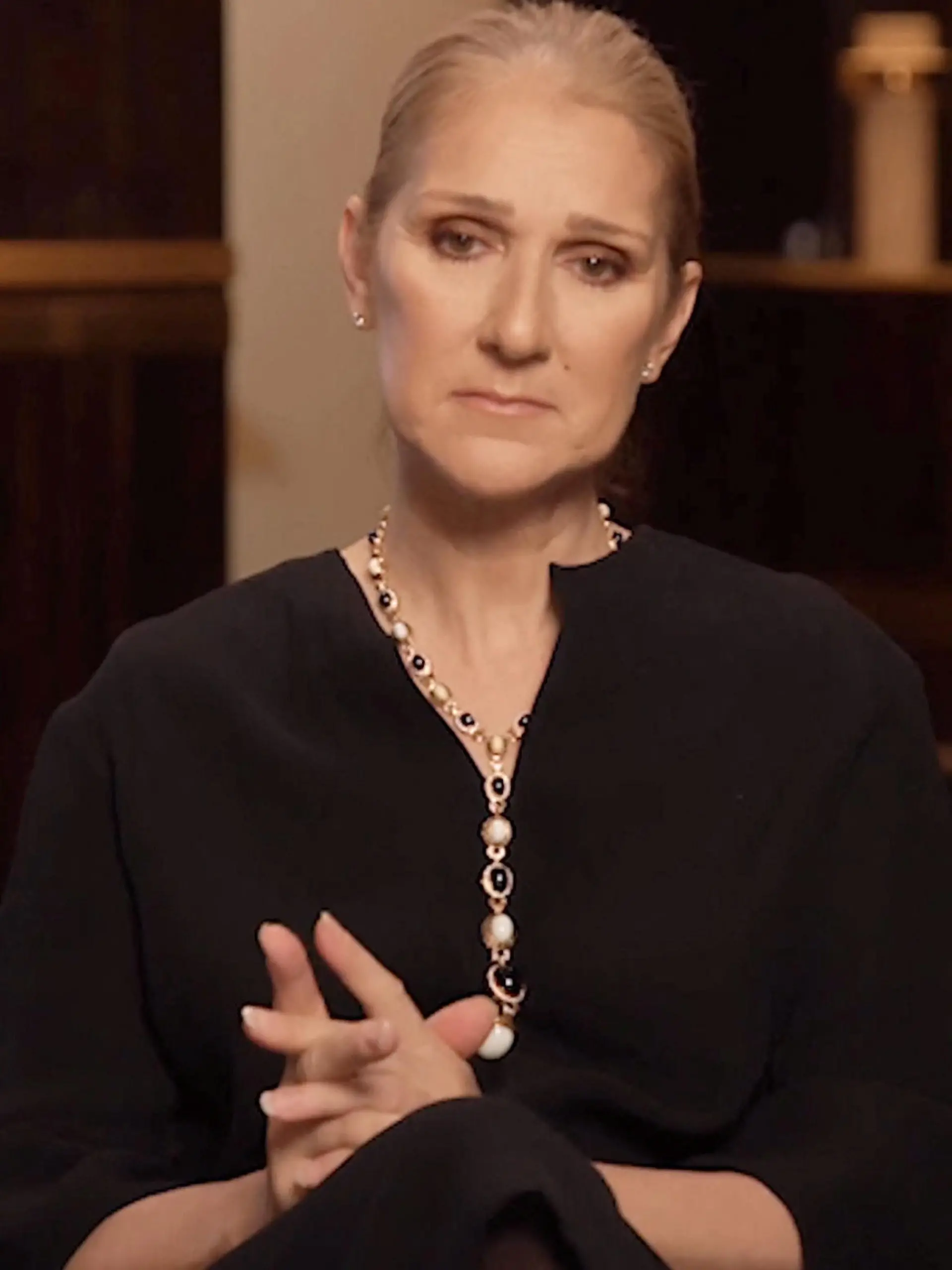 Canadian singer Celine Dion speaks to her fans about her tour cancellations due to health problems in this image from undated social media video published December 8, 2022. Instagram/Celine Dion via REUTERS ATTENTION EDITORS - THIS IMAGE HAS BEEN SUPPLIED BY A THIRD PARTY. MANDATORY CREDIT. NO RESALES. NO ARCHIVES.