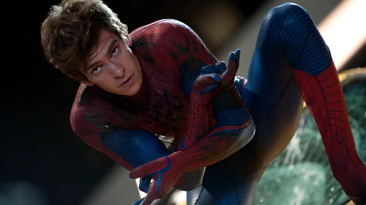 Andrew Garfield stars as Peter Parker/Spider-Man in 'The Amazing Spider-Man'.