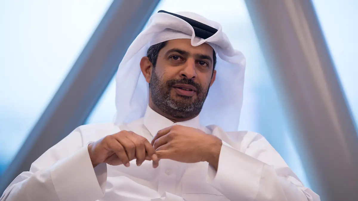 09.01.2019, Katar, Doha: Nasser Al Khater, Vize-Organisationschef der Fußball WM 2022, während einer Gesprächsrunde mit Journalisten aus Deutschland. Foto: Peter Kneffel/dpa