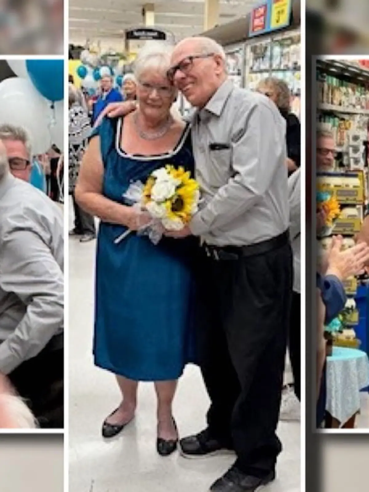 Dass Einkaufen im Supermarkt so spannend sein kann! Denn das war es auf jeden Fall für Dennis und Brenda Delgado, als sie sich vor der Mayonnaise-Regal zum ersten Mal in die Augen blicken. Nur ein Jahr später geben sie sich genau an diesem Ort das Ja-Wort. Wie schön!