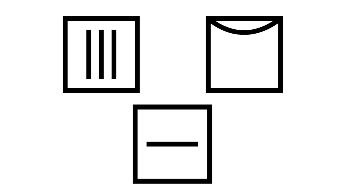 Wäsche Symbole