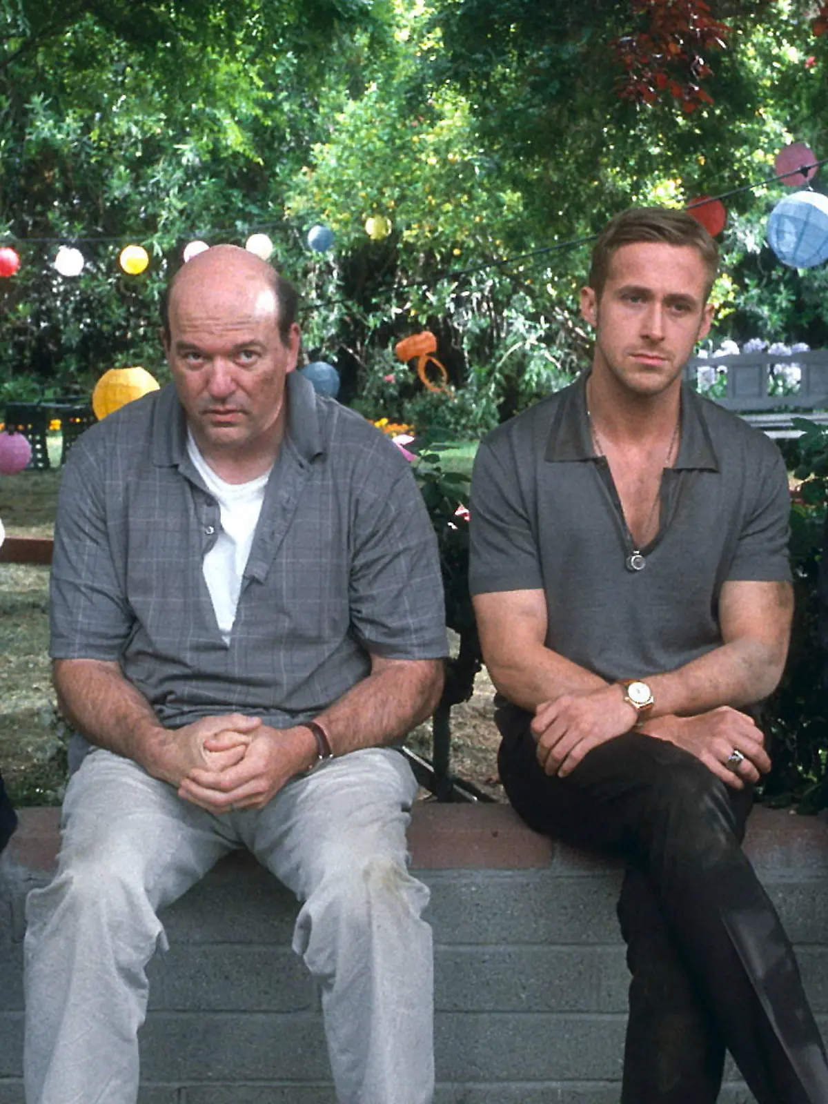 (L-r) KEVIN BACON as David Lindhagen, JOHN CARROLLL LYNCH as Bernie, RYAN GOSLING as Jacob and STEVE CARELL as Cal in Warner Bros. Pictures’ comedy “CRAZY, STUPID, LOVE.ö a Warner Bros. Pictures release.						