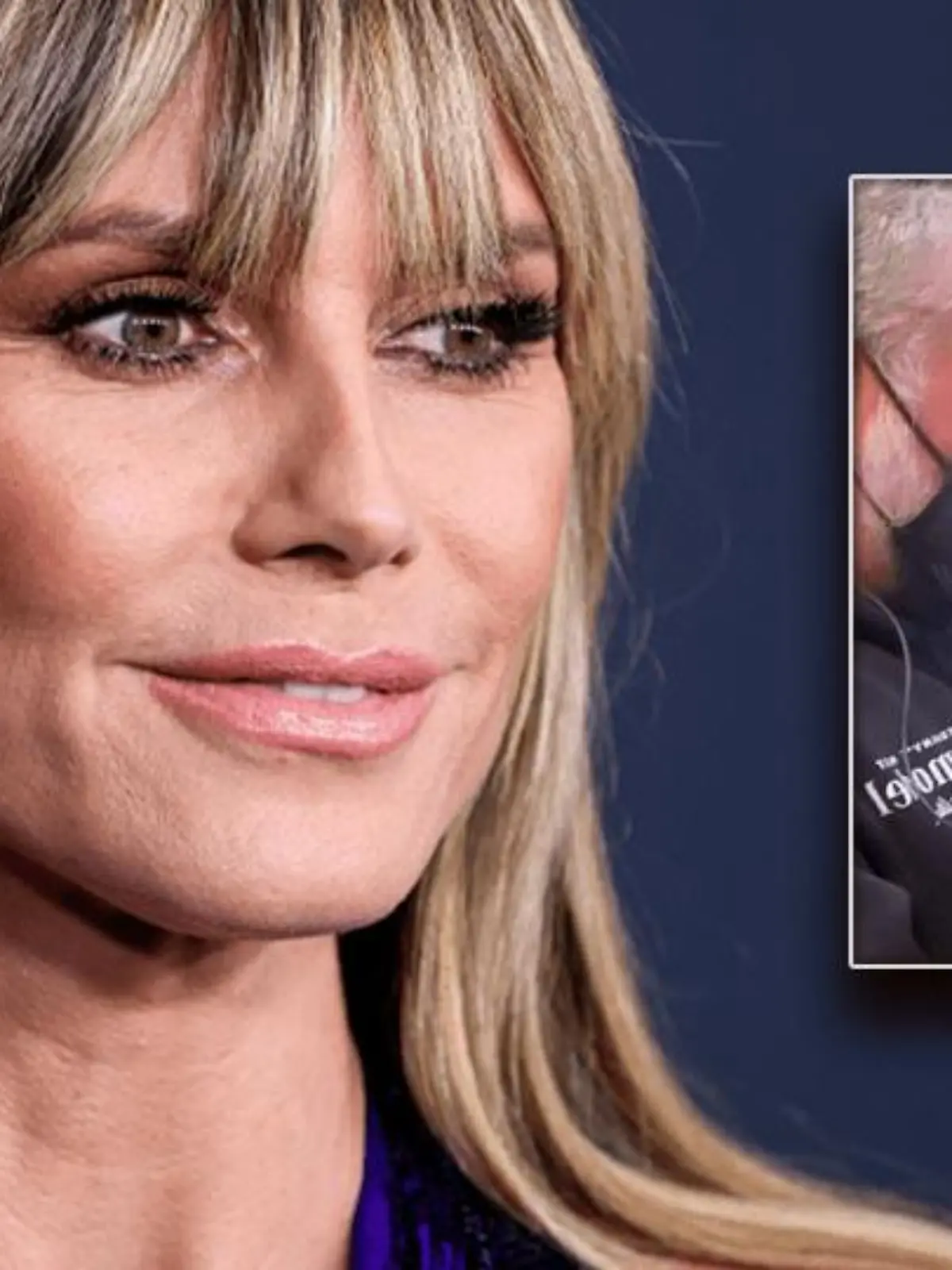 Heidi Klum witzelt mit dem Tontechniker.