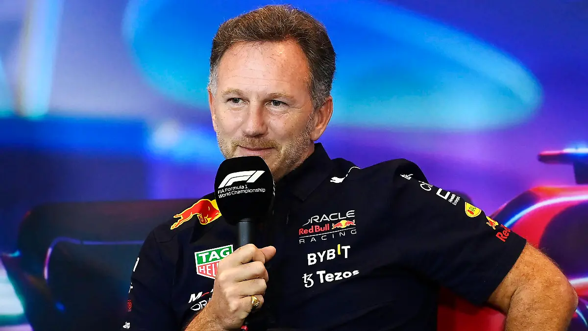 Formula 1 2022: Abu Dhabi GP YAS MARINA CIRCUIT, UNITED ARAB EMIRATES - NOVEMBER 19: Christian Horner, Team Principal, Red Bull Racing, attends the press conference, PK, Pressekonferenz during the Abu Dhabi GP at Yas Marina Circuit on Saturday November 19, 2022 in Abu Dhabi, United Arab Emirates. Photo by Gareth Harford / Sutton Images Images PUBLICATIONxINxGERxSUIxAUTxHUNxONLY GP2222_080326_GH16835