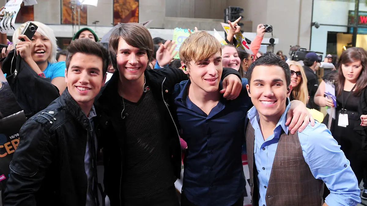 Big Time Rush of Nickelodeon, performs on the TV show "Today Show" at Rockefeller Center New York City, USA - 11.10.10Mandatory Credit: WENN