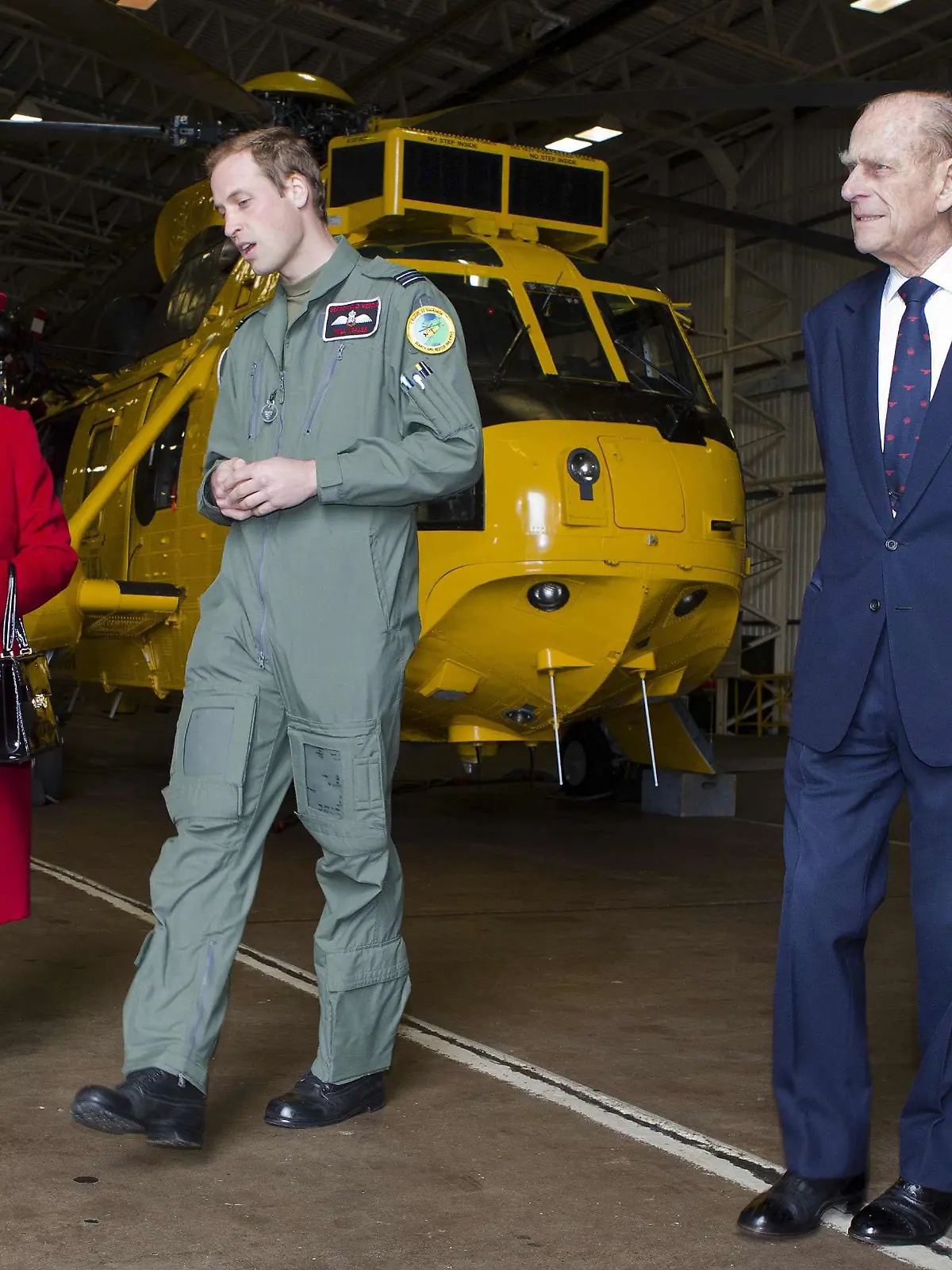 Prince William takes to the controls of a Royal Navy Search and Rescue Sea King helicopter at RAF Valley in Anglesey, North Wales. His grand parents HRH Queen Elizabeth and Prince Philip were given a guided tour by their grandson when they visited his air base.
<P>
Pictured: Prince William's RAF Squadron badge
<P><B>Ref: SPL261739  010411  </B><BR/>
Picture by: MOD/Splash News<BR/>
</P><P>
<B>Splash News and Pictures</B><BR/>
Los Angeles:	310-821-2666<BR/>
New York:	212-619-2666<BR/>
London:	870-934-2666<BR/>
photodesk@splashnews.com<BR/>
</P>