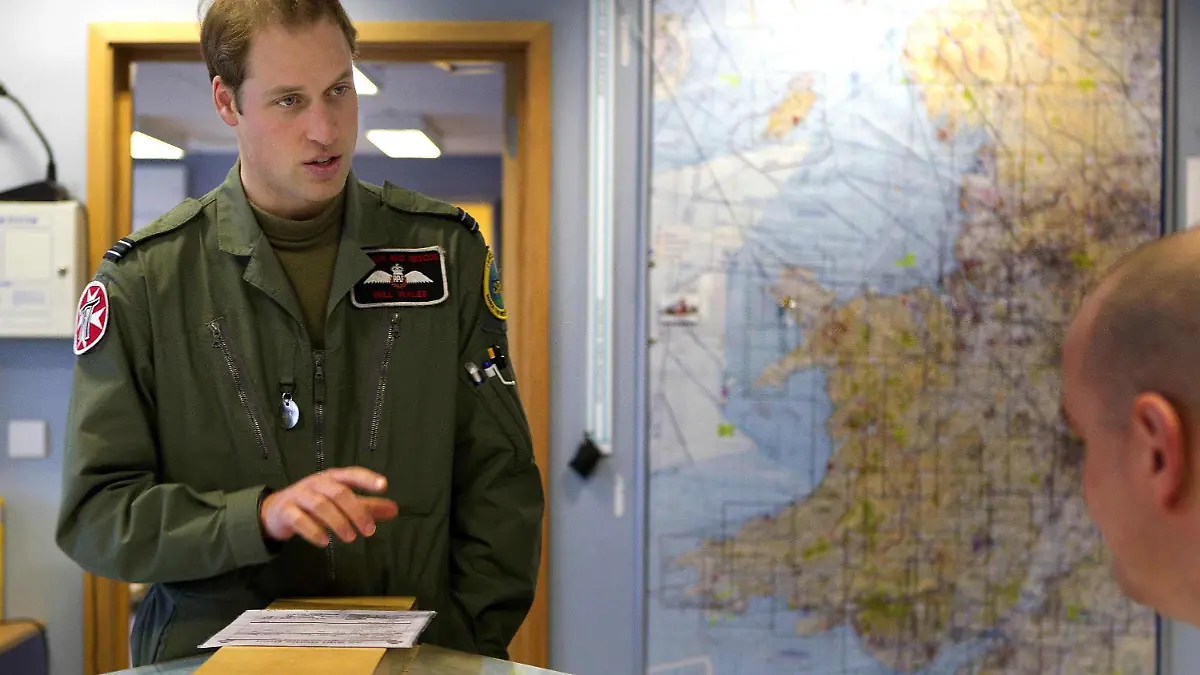 Prince William takes to the controls of a Royal Navy Search and Rescue Sea King helicopter at RAF Valley in Anglesey, North Wales. His grand parents HRH Queen Elizabeth and Prince Philip were given a guided tour by their grandson when they visited his air base.
<P>
Pictured: Prince William's RAF Squadron badge
<P><B>Ref: SPL261739 010411 </B><BR/>
Picture by: MOD/Splash News<BR/>
</P><P>
<B>Splash News and Pictures</B><BR/>
Los Angeles: 310-821-2666<BR/>
New York: 212-619-2666<BR/>
London: 870-934-2666<BR/>
photodesk@splashnews.com<BR/>
</P>