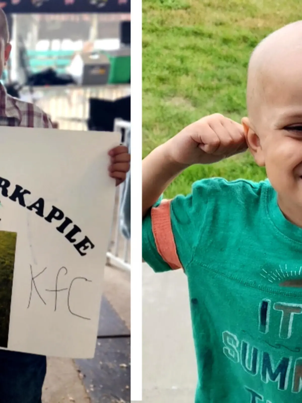 Der kleine Cashton hat Krebs. Um ihm zu helfen, nehmen sein Bruder und ein Freund der Familie an einer Auktion teil. Ganze 11.000 Euro kommen dadurch zusammen.