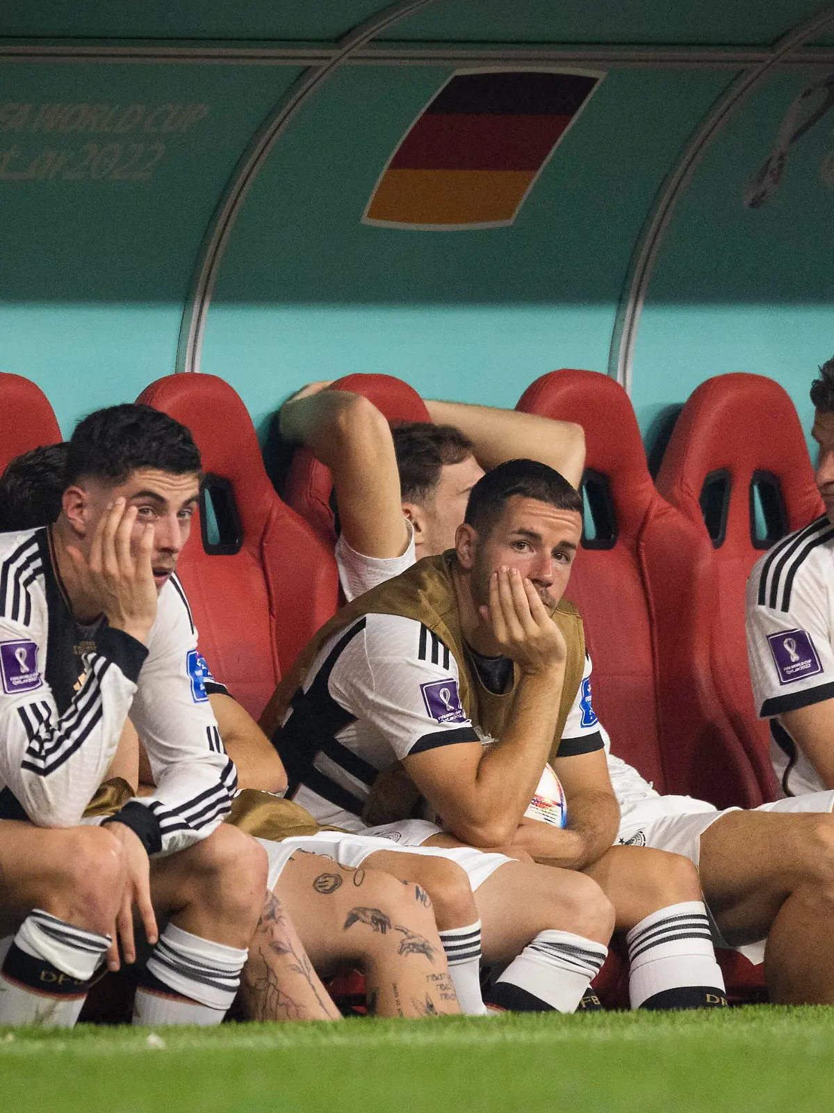  Doha, Qatar. 1st Dec, 2022. Kai Havertz Deutschland, David Raum Deutschland, Christian Günter Deutschland, Thomas Müller Deutschland Costa Rica - Germany Costa Rica - Deutschland World Cup 2022 in Qatar 01.12.2022 Credit: Moritz Müller *** Doha, Qatar 1st Dec, 2022 Kai Havertz Germany , David Raum Germany , Christian Günter Germany , Thomas Müller Germany Costa Rica Germany Costa Rica Germany World Cup 2022 in Qatar 01 12 2022 Credit Moritz Müller