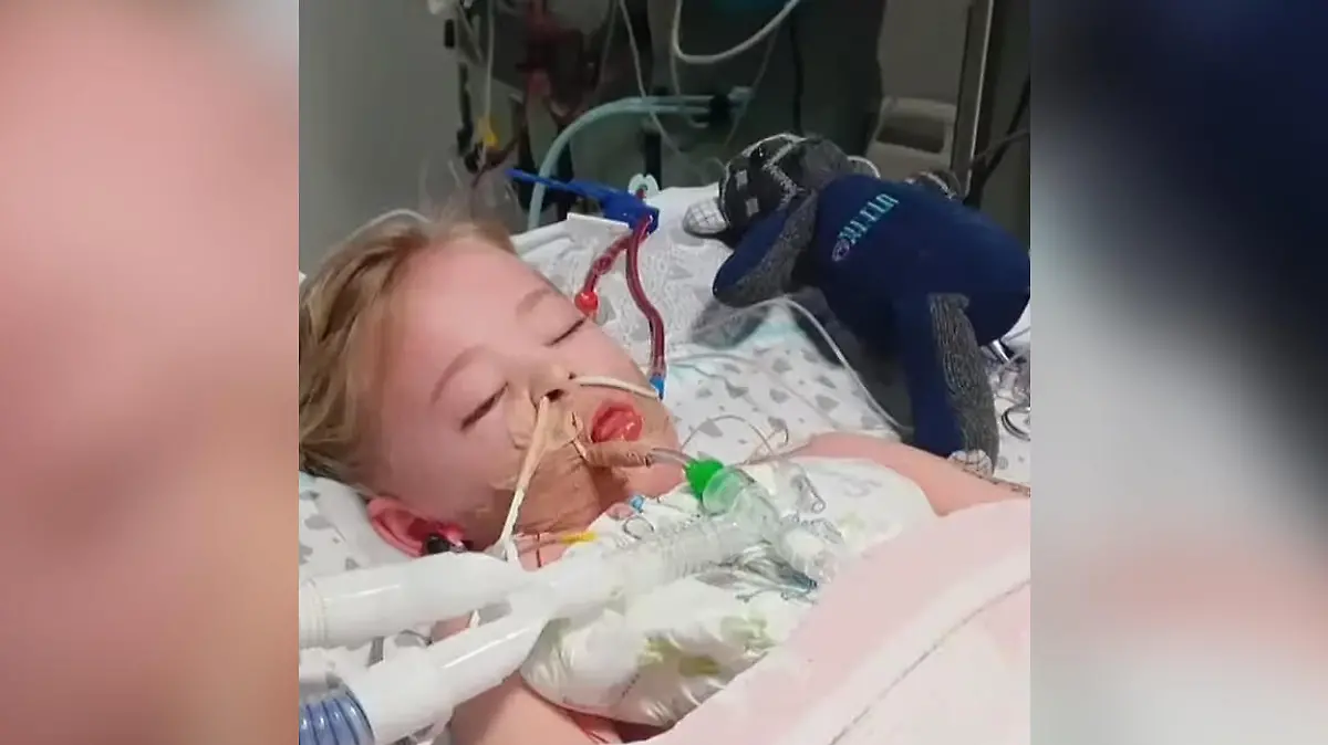 Camila im Krankenhaus.