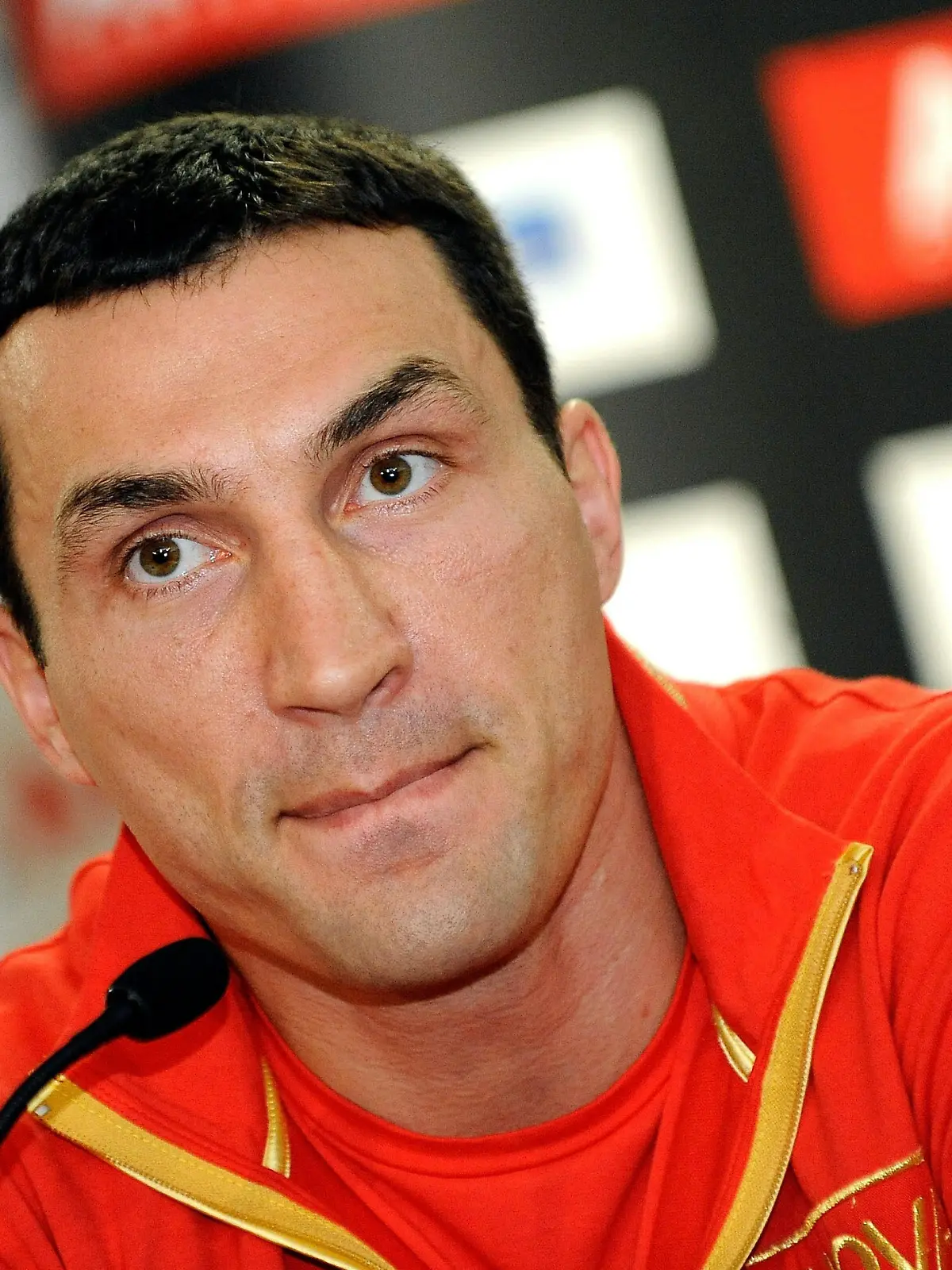 MANNHEIM, GERMANY - DECEMBER 06:  Ukrainian world heavyweight champion Wladimir Klitschko poses during a press conference at the hotel Steigenberger Hof on December 6, 2010 in Mannheim, Germany. Klitschko will defend his IBF, WBO and IBO heavyweight titles against Derek Chisora of England.  (Photo by Thorsten Wagner/Bongarts/Getty Images)