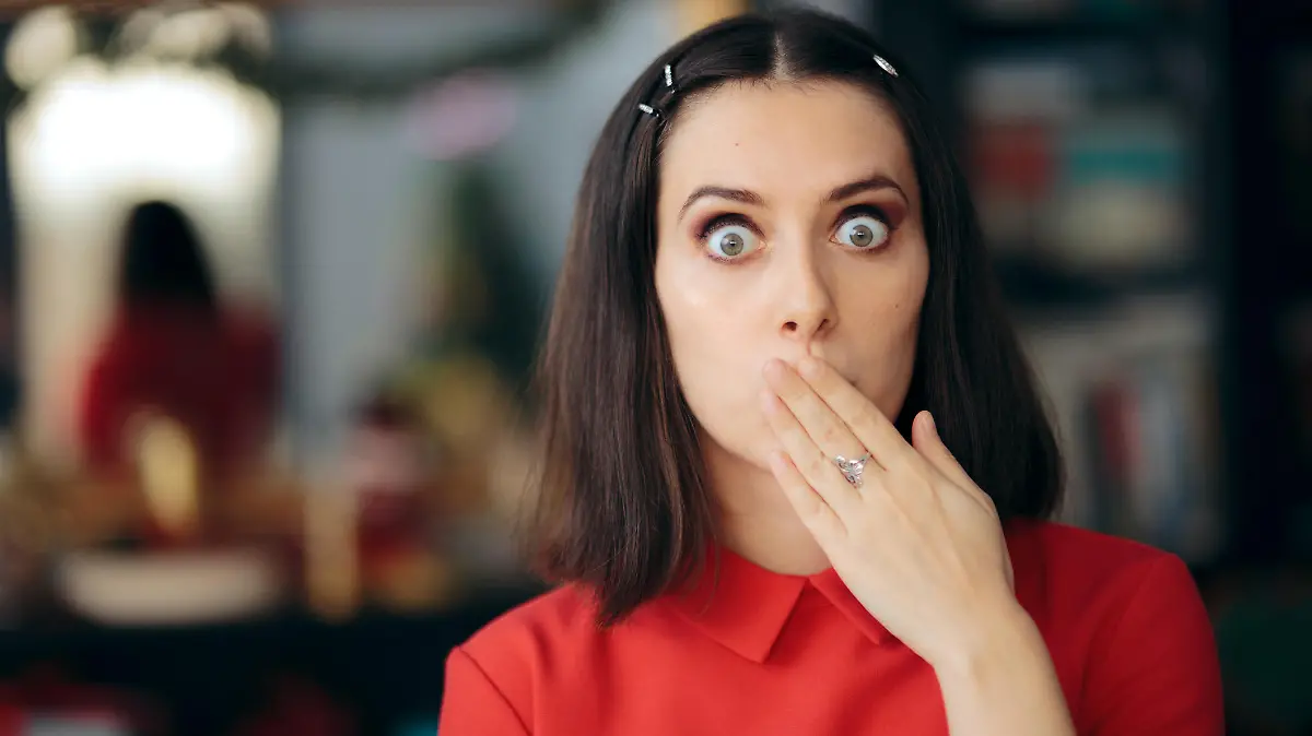 Secretive girl keeping juicy gossip to herself
