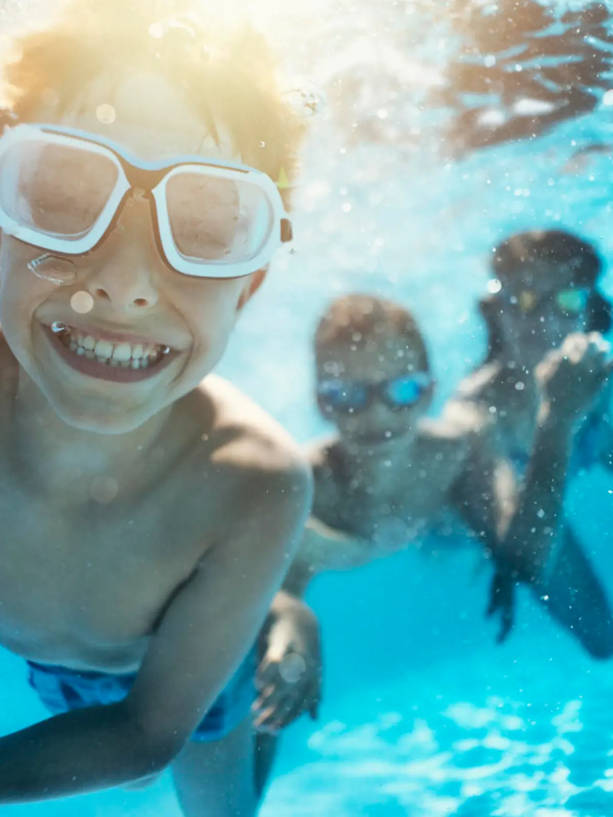 Kinder auf dem perfekten Urlaubsfoto