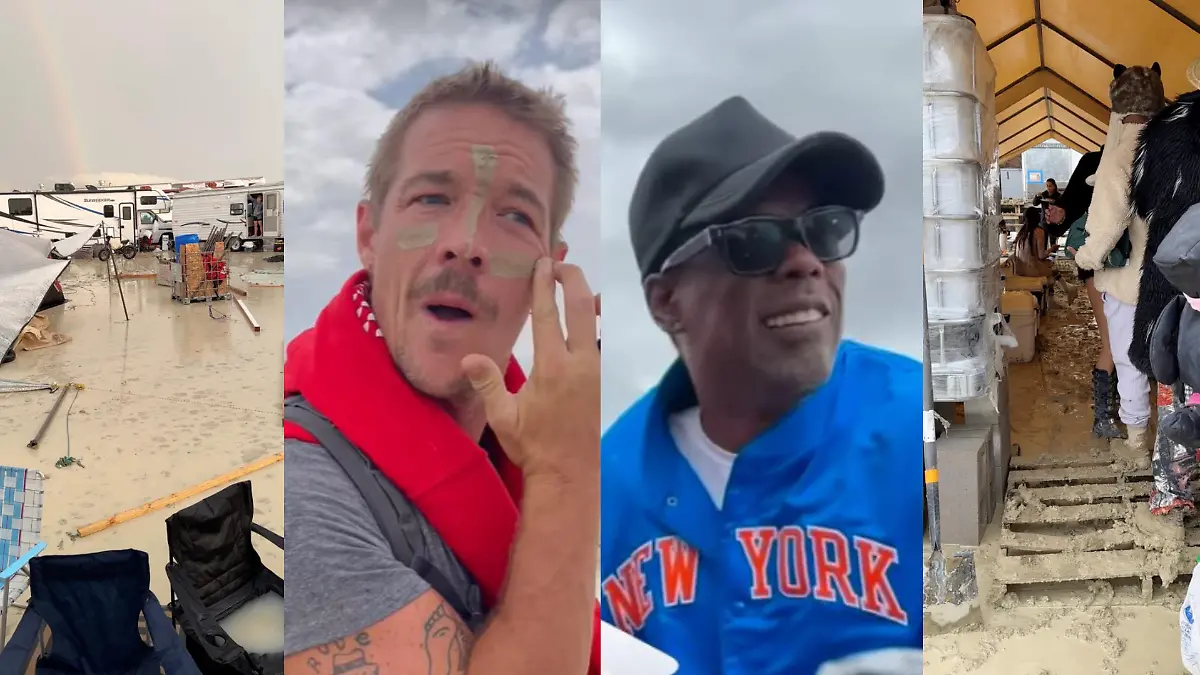 Diplo und Chris Rock kamen aus den Schlammmassen des Festivals raus