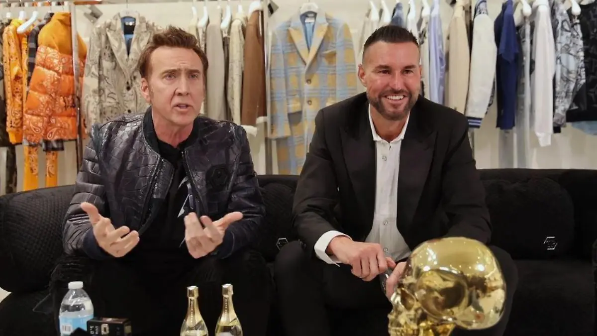 Nicolas Cage und Philipp Plein im RTL-Interview in Las Vegas