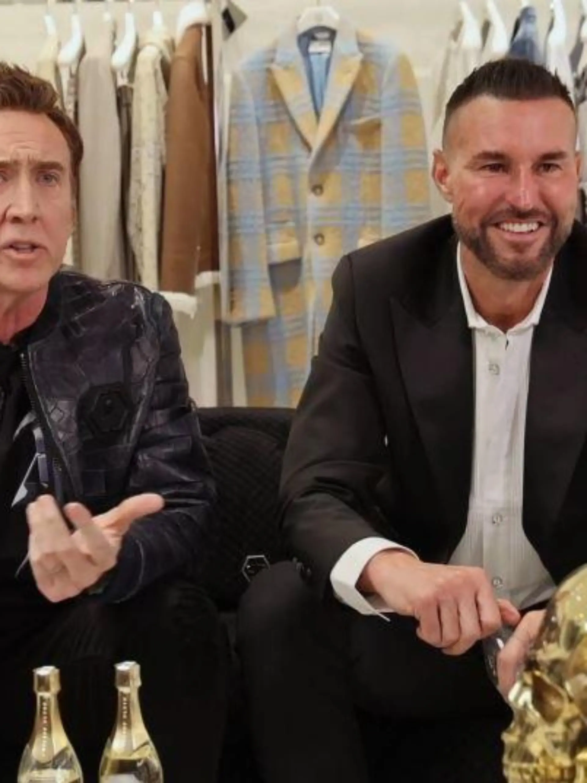 Nicolas Cage und Philipp Plein im RTL-Interview in Las Vegas