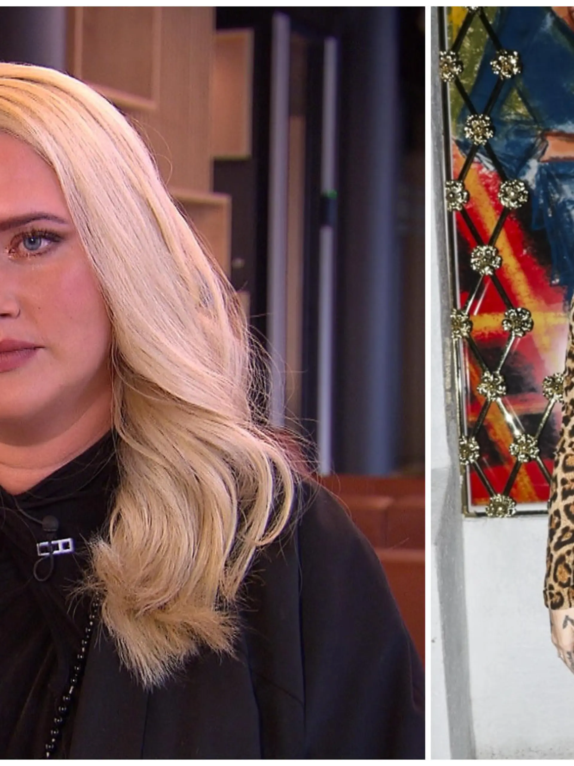 Sarah Knappik im RTL-Interview; auch über Kelly Osbourne (rechts)