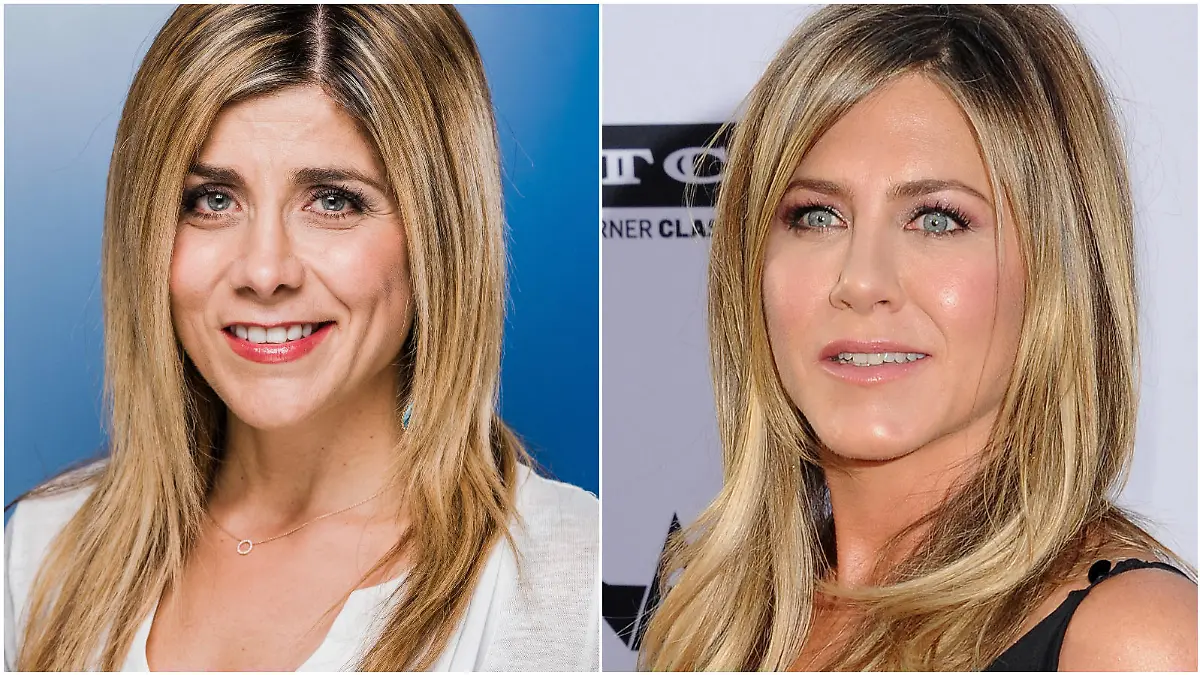 Panagiota Petridou findet, dass sie Ähnlichkeit mit Jennifer Aniston hat.