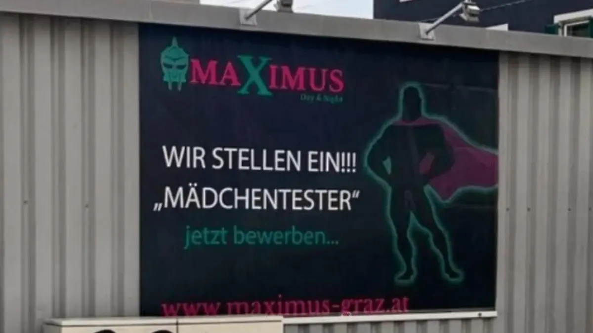 Verachtendes Bordell-Plakat entsetzt Frauenrat