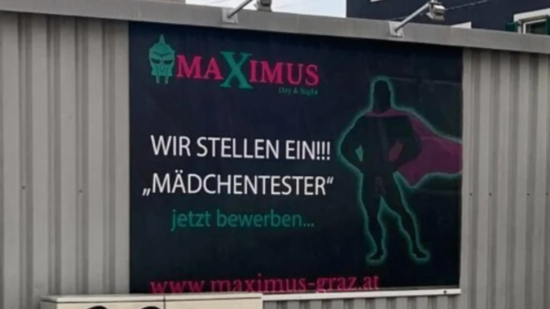 Verachtendes Bordell-Plakat entsetzt Frauenrat