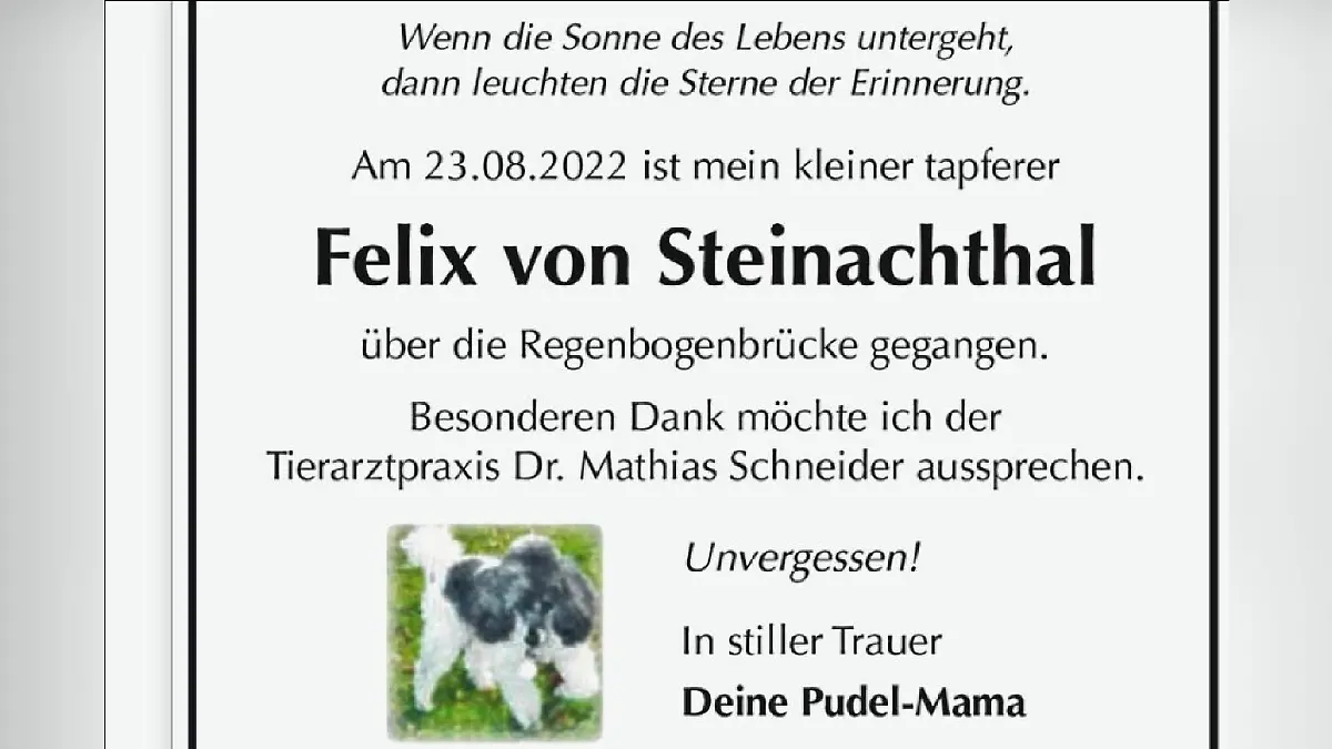 Traueranzeige