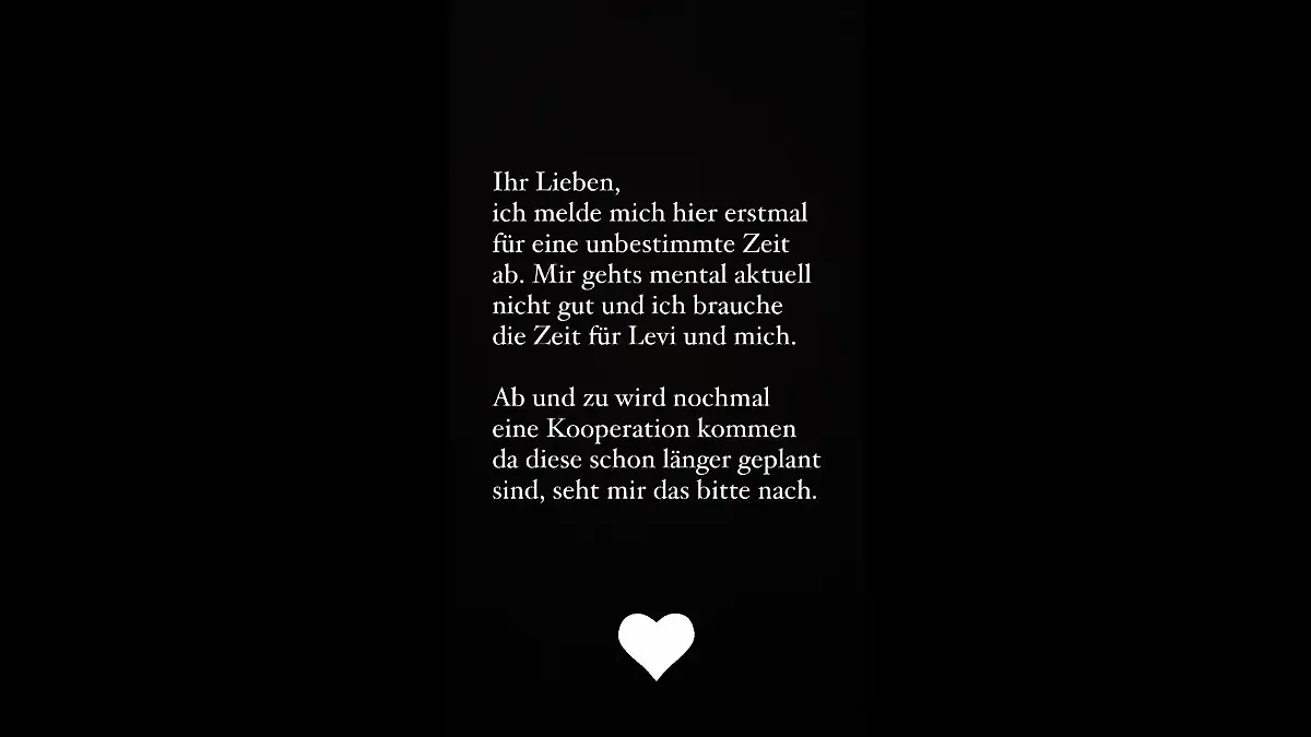 Lovelyn Enebechi kündigt eine Auszeit an.