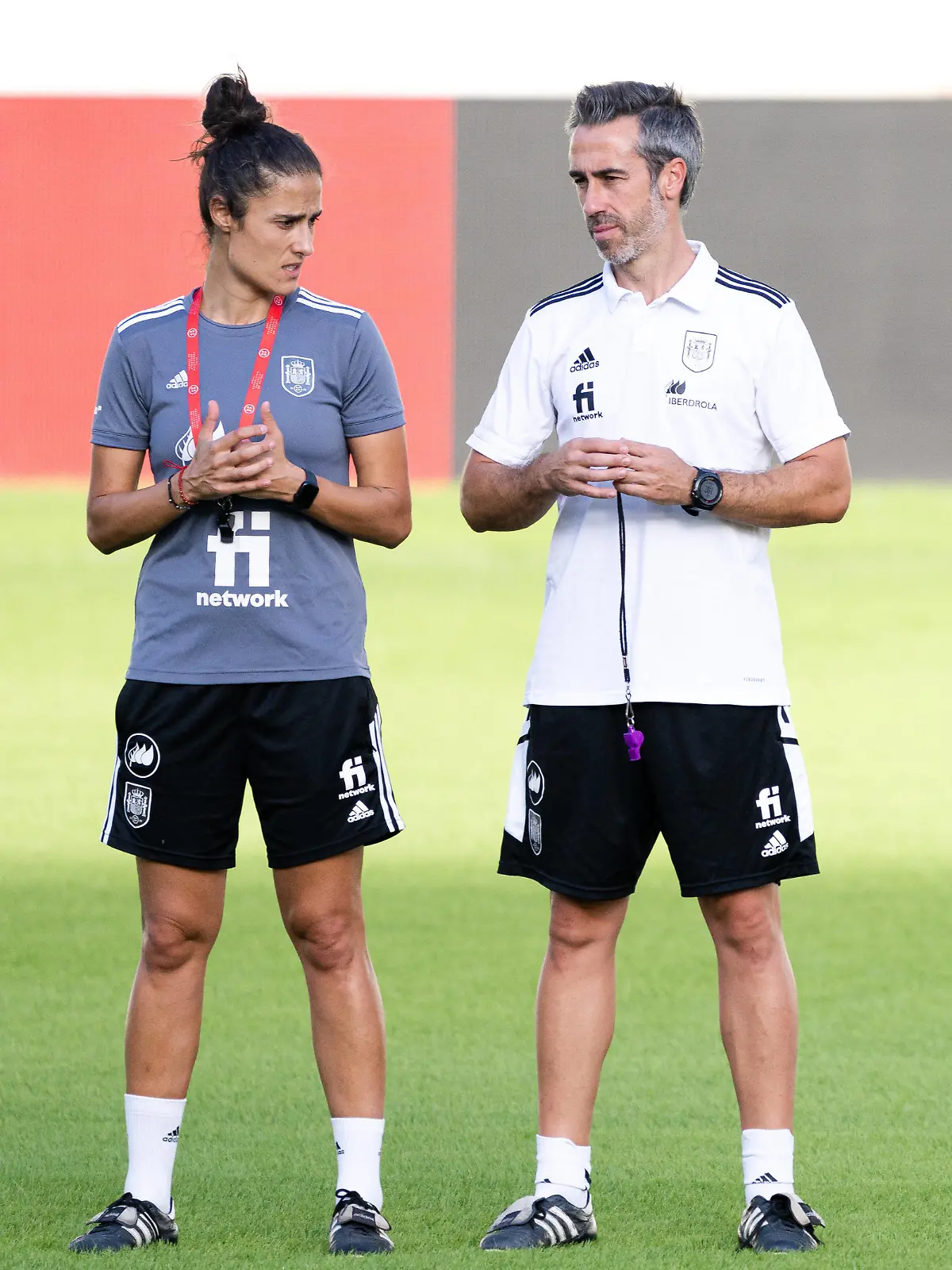  221006 Assistant coach Montserrat Tom and Coach Jorge Vilda of Spanish women s national football team at a training session on October 6, 2022 in Cordoba. Photo: Ludvig Thunman / BILDBYRAN / kod LT / LT0423 fotboll football soccer fotball träning practice training spanien spain dam bbeng *** 221006 Assistant coach Montserrat Tom and Coach Jorge Vilda of Spanish women s national football team at a training session on October 6, 2022 in Cordoba Photo Ludvig Thunman BILDBYRAN code LT LT0423 football football soccer fotball tränning practice training spain spain women bbeng, PUBLICATIONxNOTxINxSWExNORxAUT Copyright: LUDVIGxTHUNMAN BB221006LT108