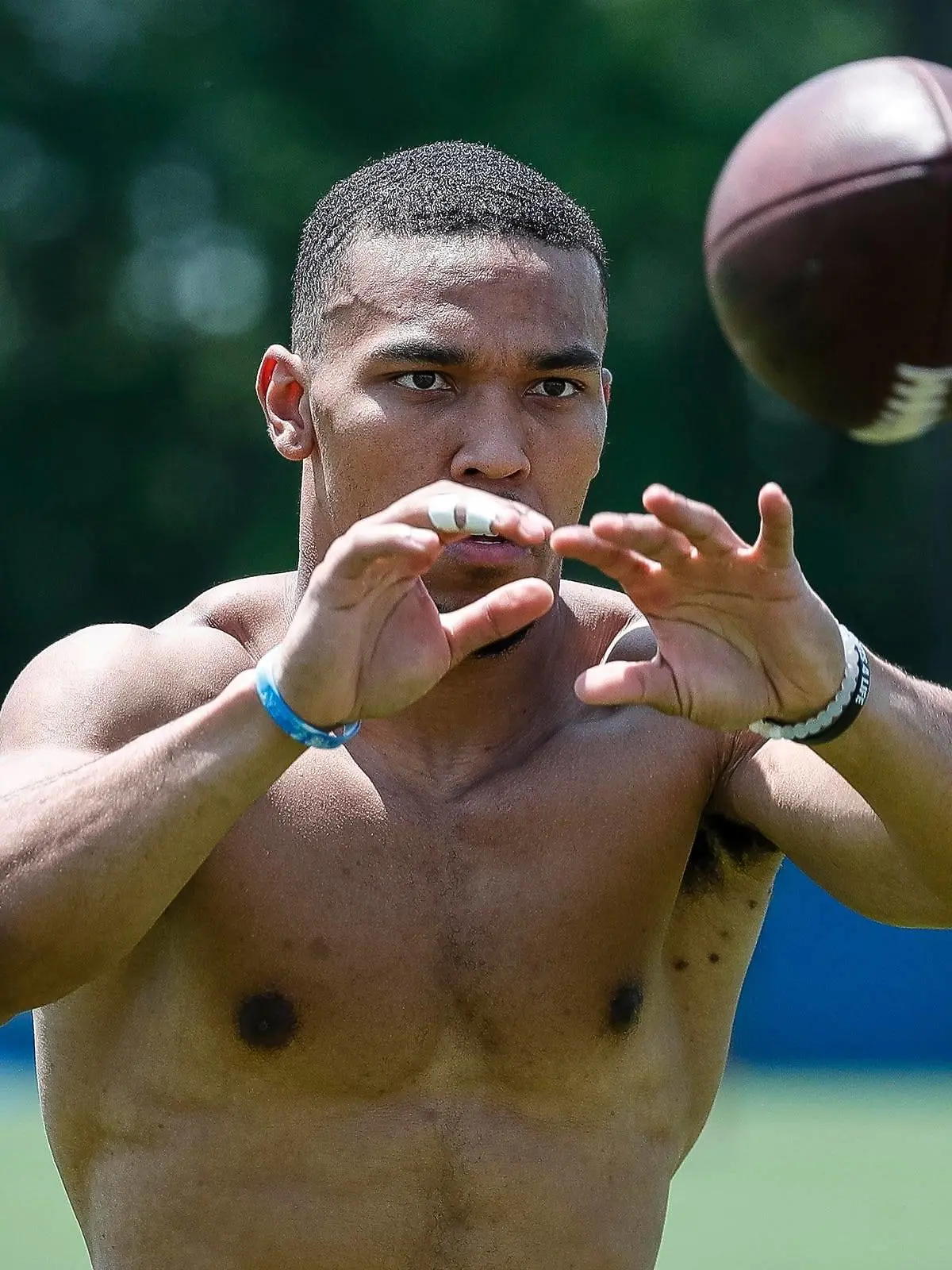 Syndication: Detroit Free Press Detroit Lions wide receiver Amon-Ra St. Brown 14 practices during OTAs at Detroit Lions headquarters in Allen Park on Thursday, June 1, 2023. , EDITORIAL USE ONLY PUBLICATIONxINxGERxSUIxAUTxONLY Copyright: xJunfuxHanx 0258582861st