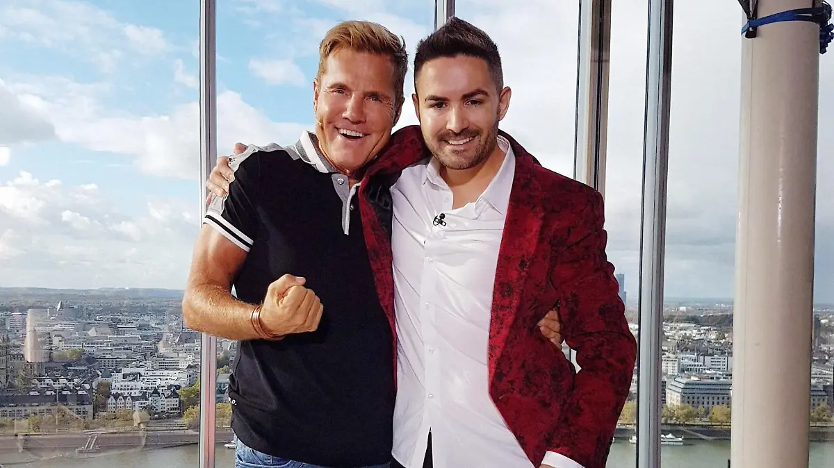 Überraschungsgast Menderes Bagci und Jurymitglied Dieter Bohlen.