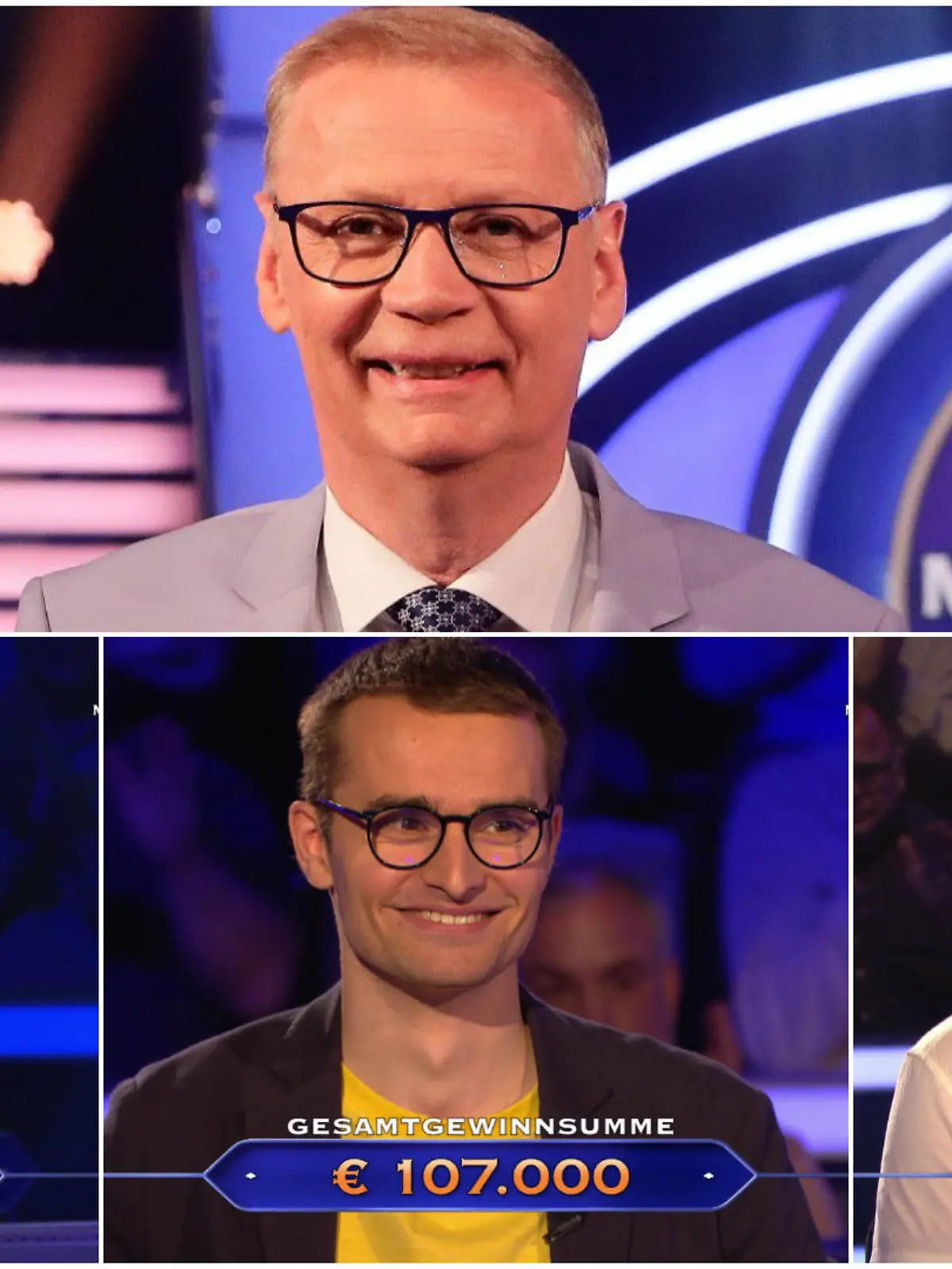 Drei Kandidaten zocken in der vierten "3 Millionen Euro Woche" von WWM bei Günther Jauch um den Hauptgewinn