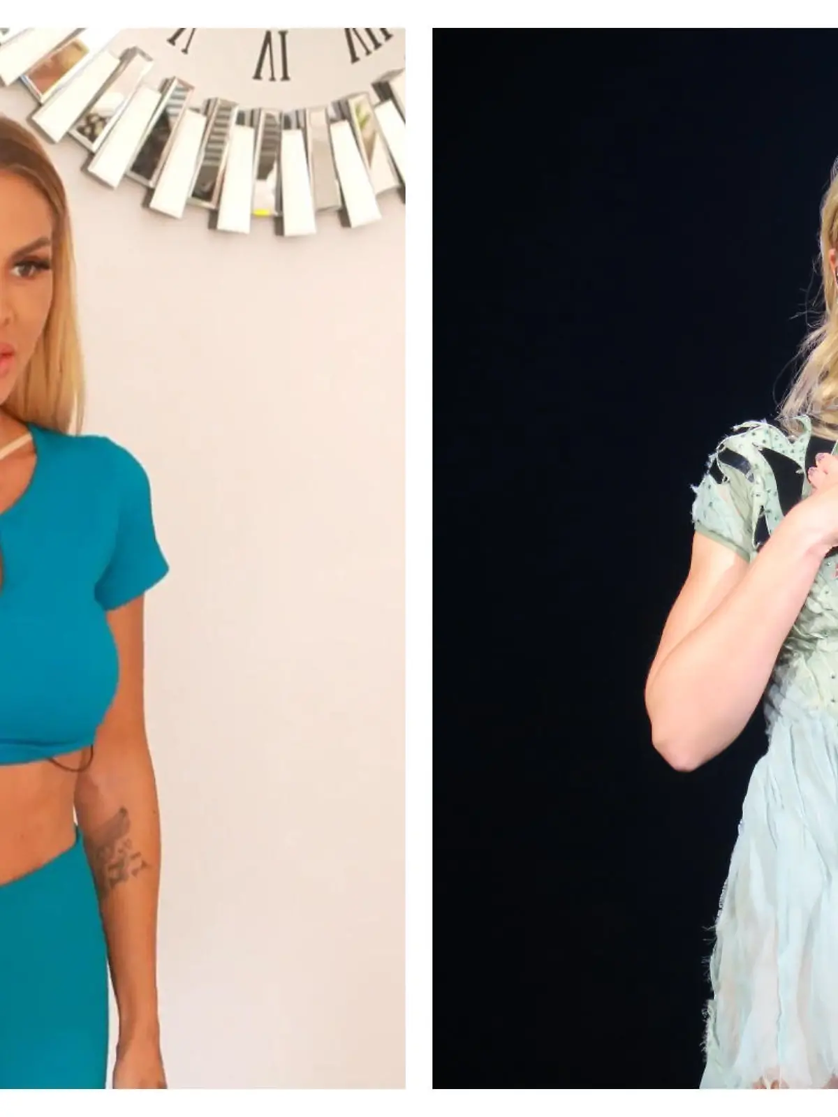 Collage von Lisha Savage und Helene Fischer.
