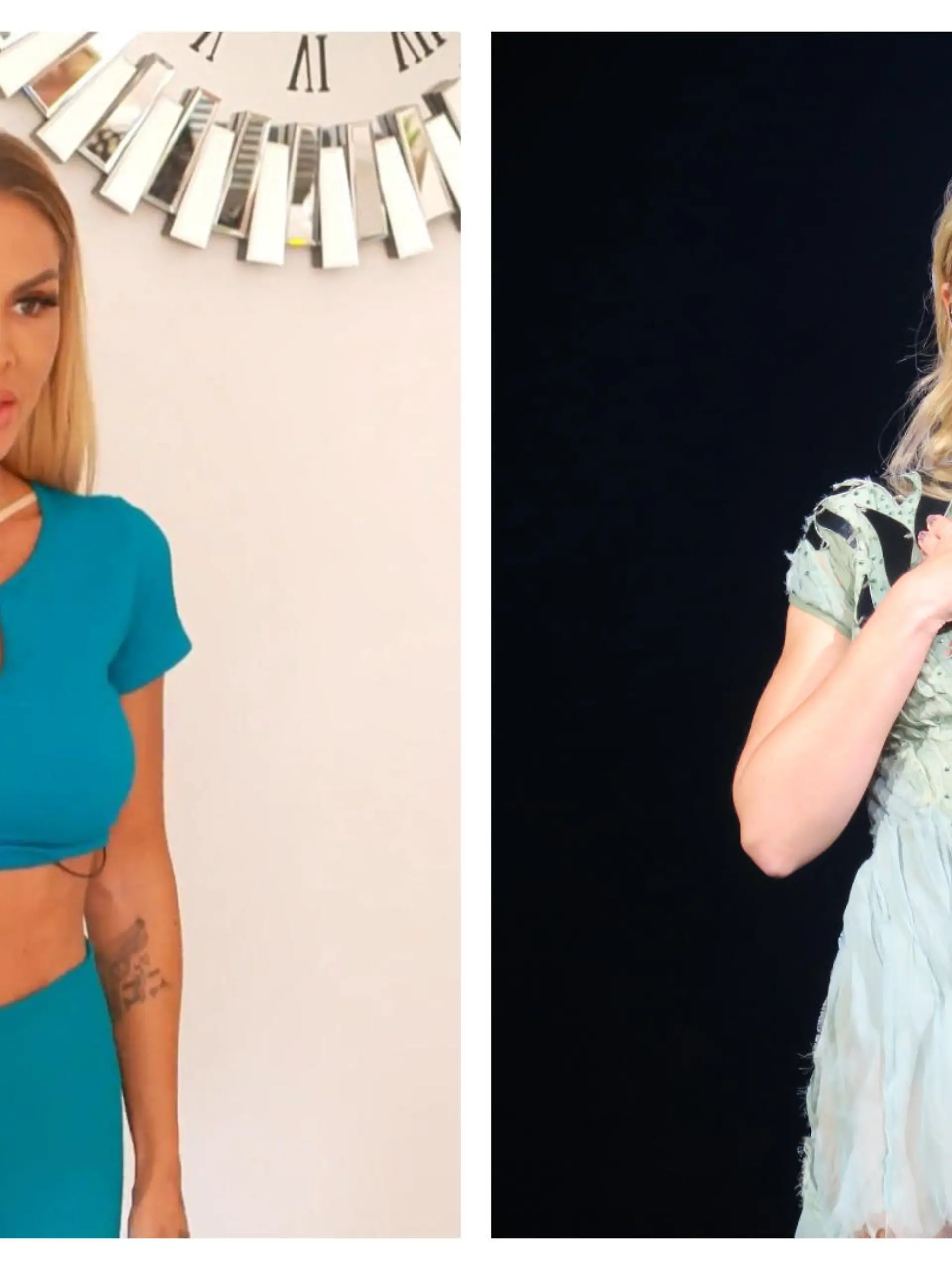 Collage von Lisha Savage und Helene Fischer.