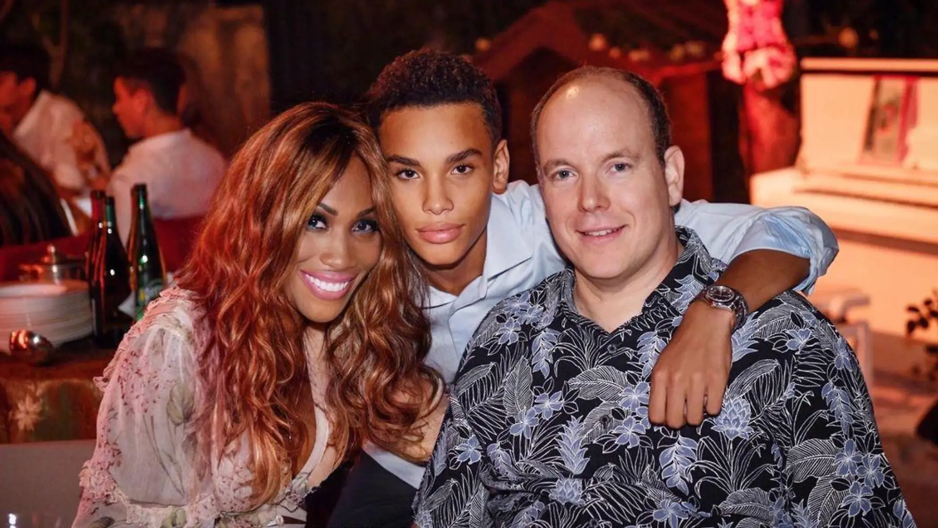 Nicole Coste, Alexandre Grimaldi und Fürst Albert