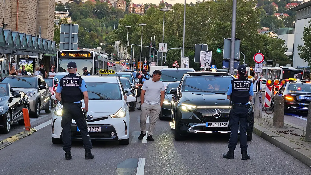 Es entstand eine kurze Verkehrsbehinderung.
