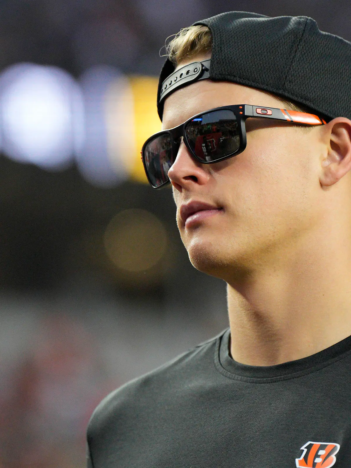 Cincinnati Bengals quarterback Joe Burrow walks on the sideline during the first half of a preseason NFL football game against the Green Bay Packers Friday, Aug. 11, 2023, in Cincinnati. (AP Photo/Jeff Dean)