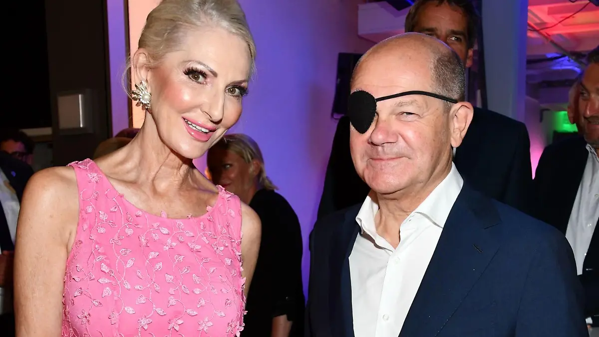 Desiree Nick, Olaf Scholz, RTL-Sommerfest Aussichtsreich, RTL News Berlin, Berlin, DEU, 07.09.2023