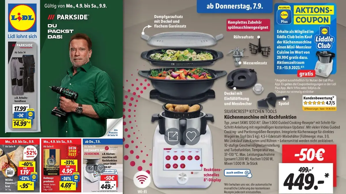 Schneebesen Ersatzteil Für Monsieur Cuisine Connect Smart Küchenmaschine Von LIDL
