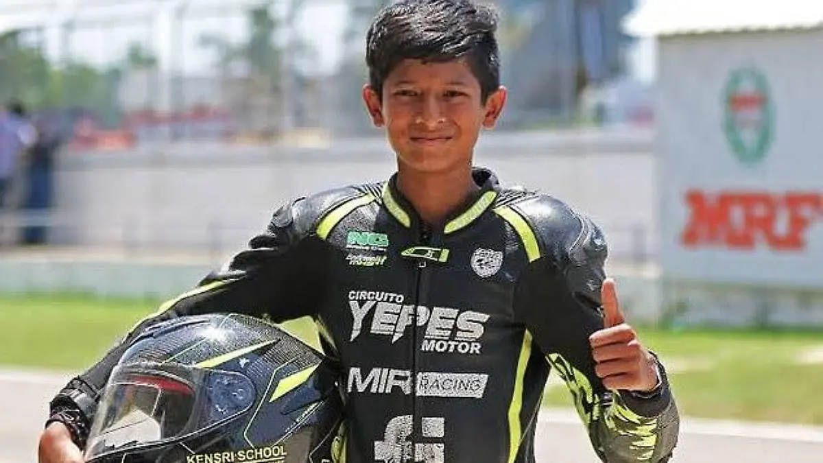 13jähriger Nachwuchsfahrer Motorsport tödlich verunglückt / Indien AUG 2023.
