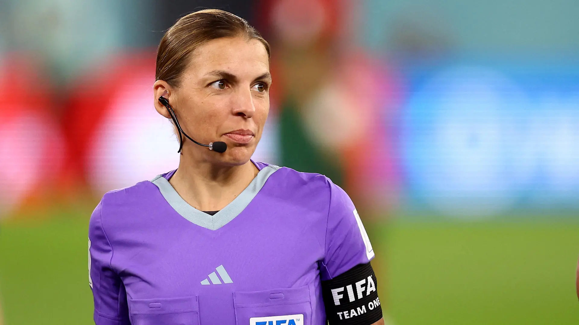 Soccer Football - FIFA World Cup Qatar 2022 - Group H - Portugal v Ghana - Stadium 974, Doha, Qatar - November 24, 2022 Fourth official Stephanie Frappart before the match REUTERS/Hannah Mckay