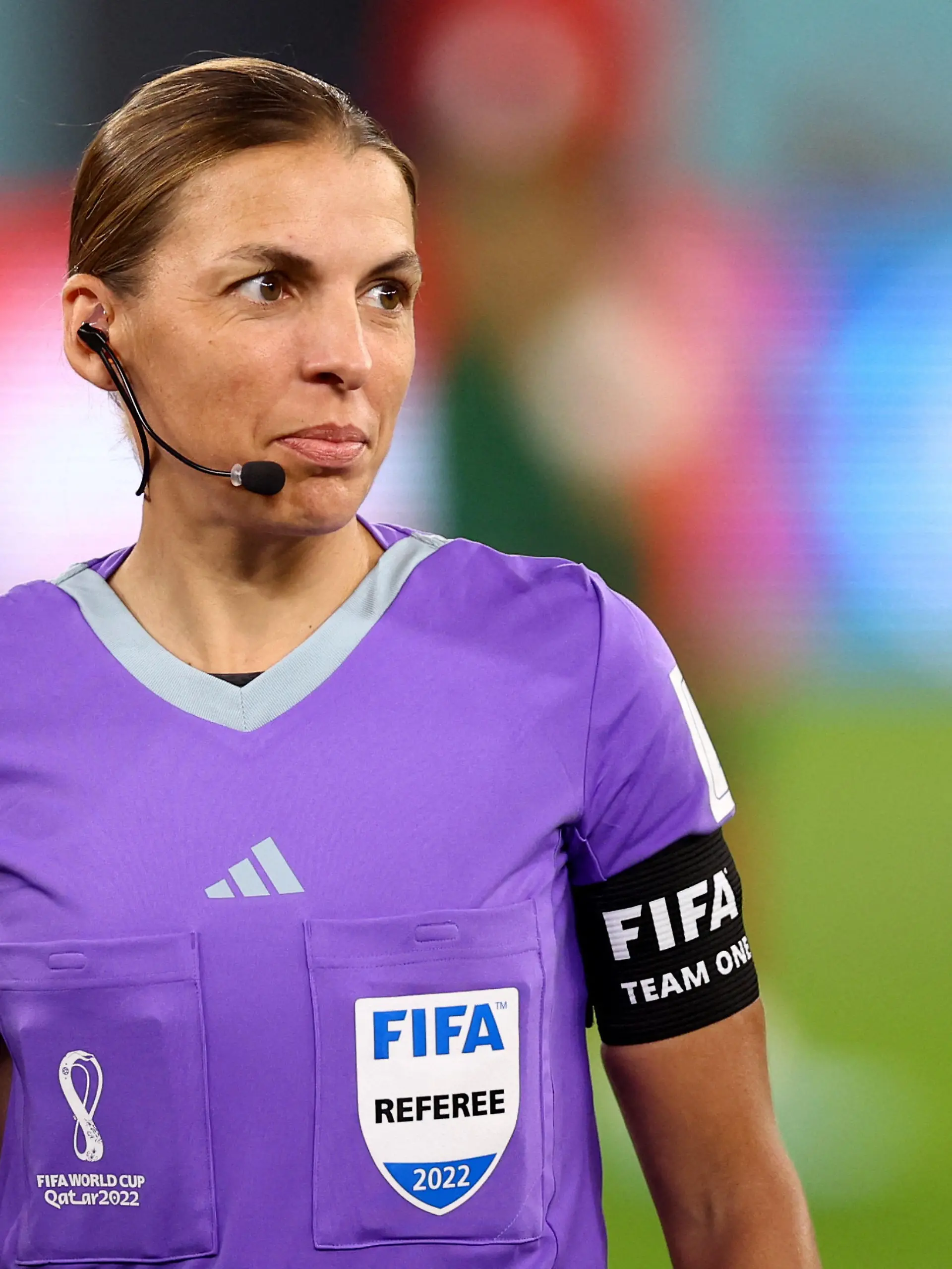 Soccer Football - FIFA World Cup Qatar 2022 - Group H - Portugal v Ghana - Stadium 974, Doha, Qatar - November 24, 2022  Fourth official Stephanie Frappart before the match REUTERS/Hannah Mckay