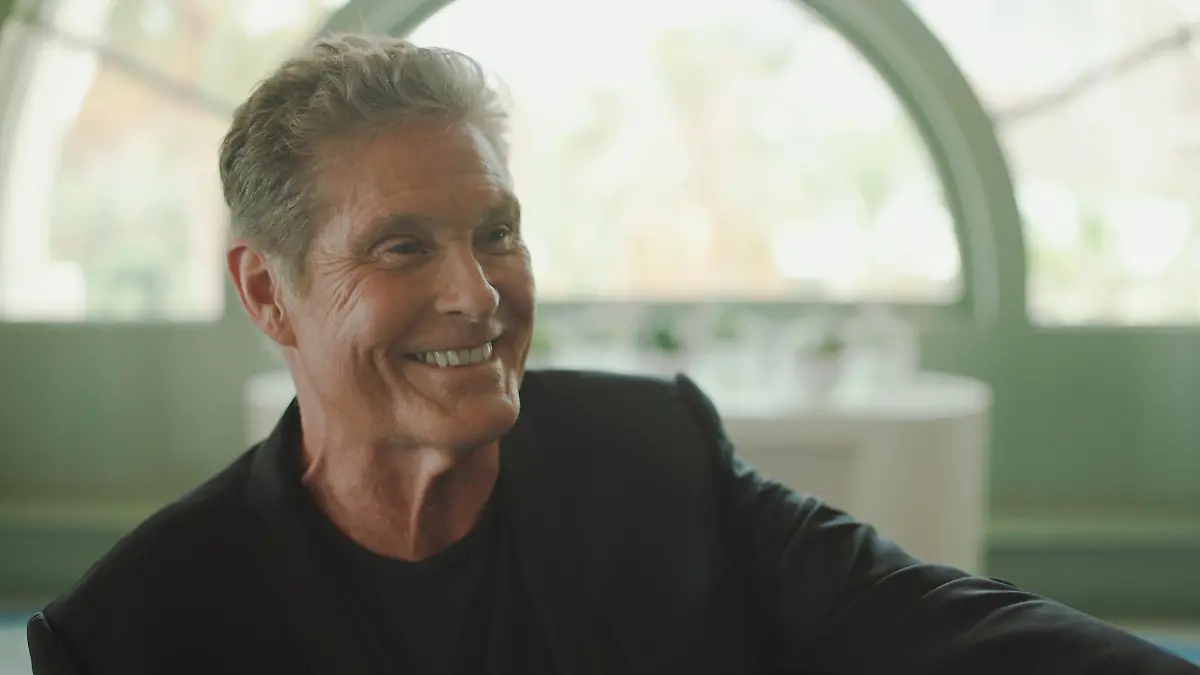 David Hasselhoff beim Interview in Monaco