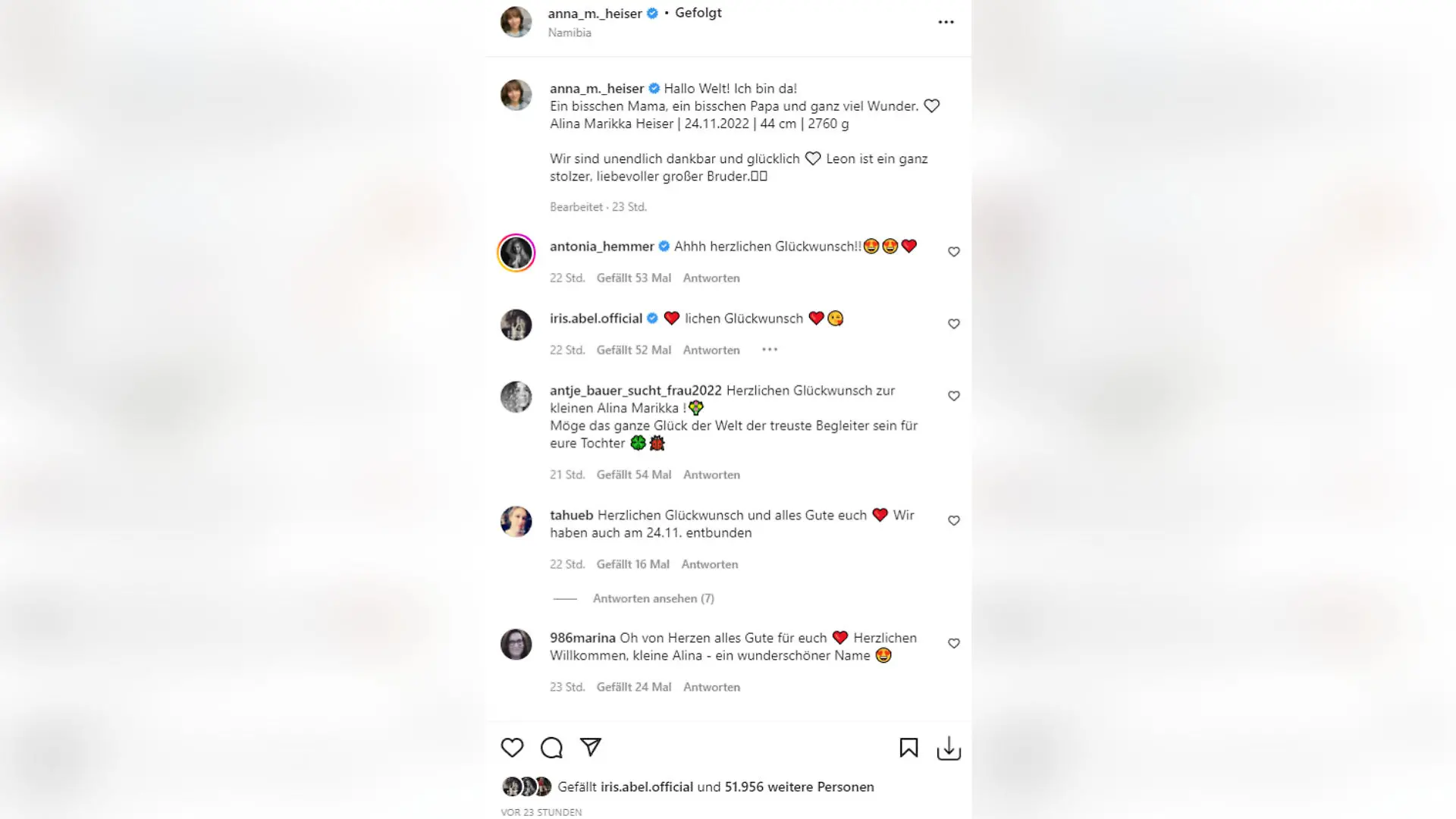 Als "Bauer sucht Frau"-Star Anna Heiser die Geburt ihres zweiten Kindes verkündet, regnet es Glückwünsche und Herz-Emojis.