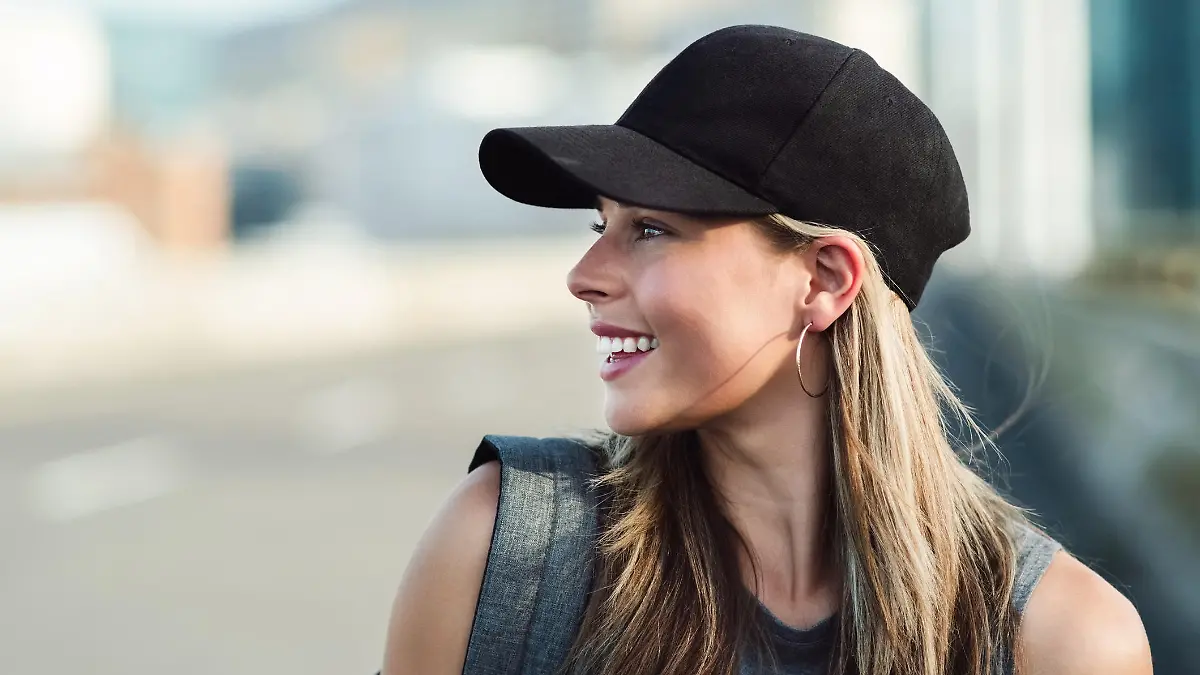 Shot of an attractive young woman walking around in the city